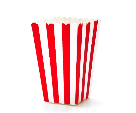 Red and White Popcorn Boxes